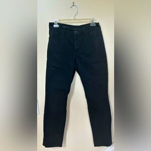 NYDJ black jeans, ankle, size 6